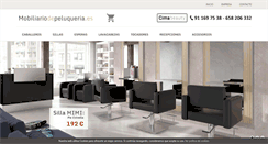 Desktop Screenshot of mobiliariodepeluqueria.es
